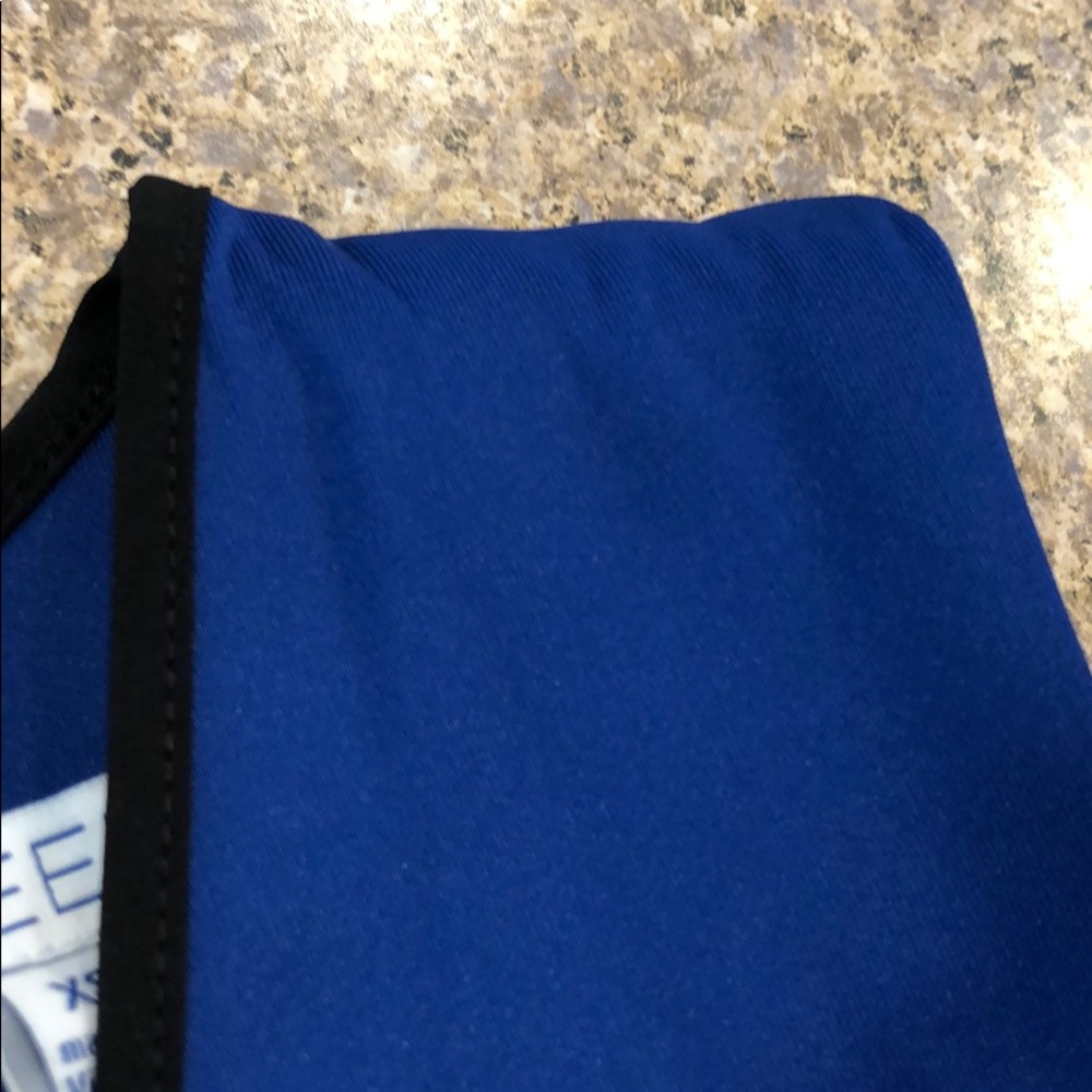 NWT REED XS Blue and Black Scuba Fit & Flare Dress - Picture 16 of 16